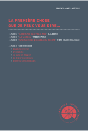 La première chose que je peux vous dire… #05 revue_marelle_5_avril-septembre_2015